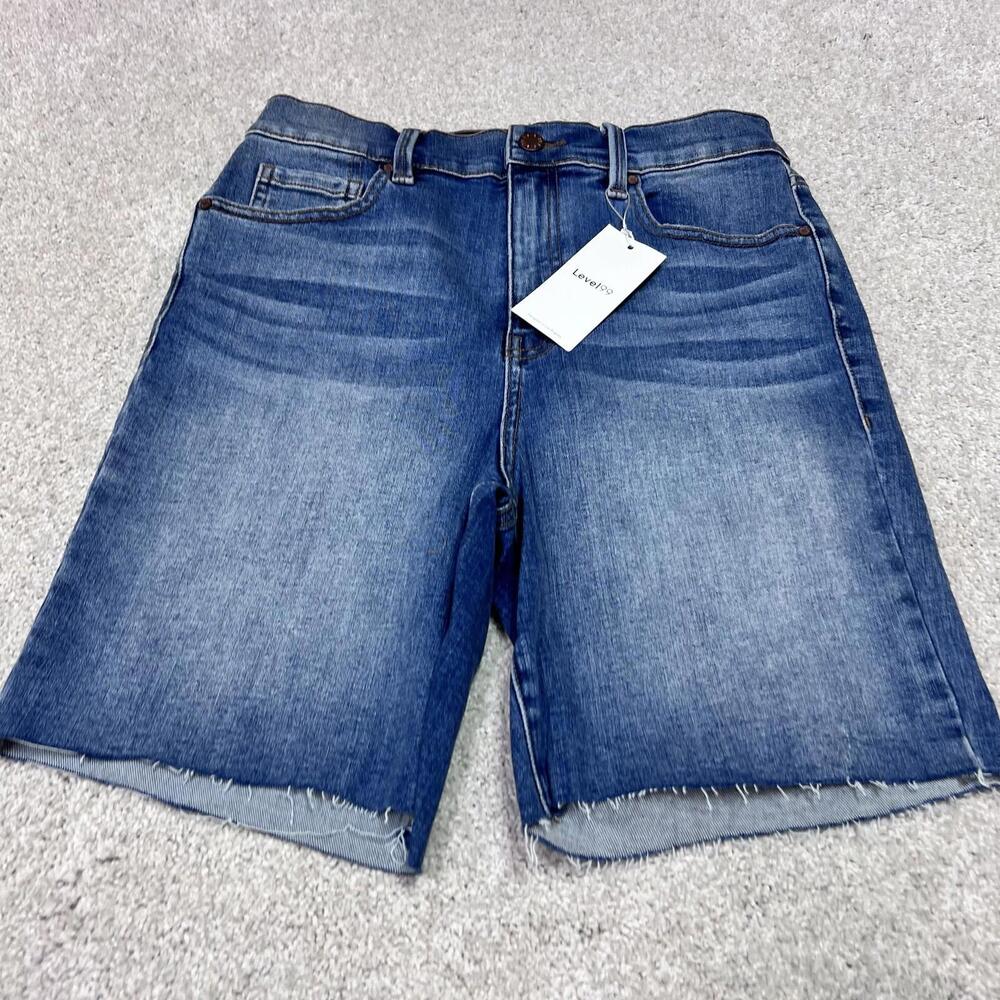 Level99 Shorts Women’s Blue Denim Pockets Size 28 NWT - Picture 6 of 11